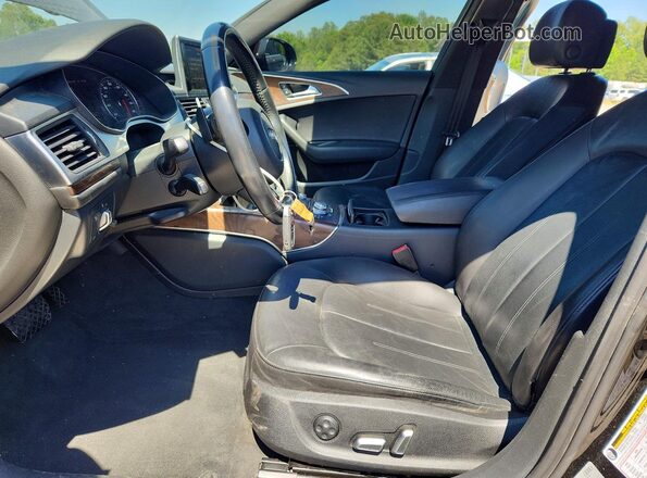 WAUCFAFC8GN098885 2016 AUDI A6 Black Widok wnętrza z przodu
