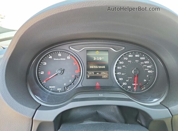 WAUCUGFF6LA001929 2020 AUDI A3 Gray Widok zestawu wskaźników