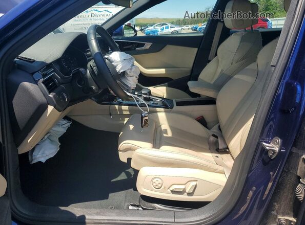 WAUDAAF49RN011588 2024 AUDI A4 Blue წინა სალონის ხედი