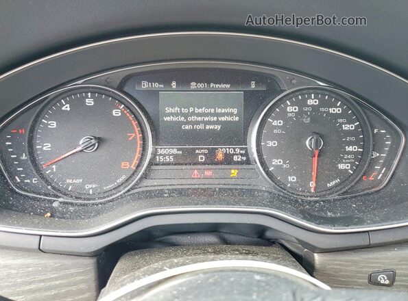 WAUDACF56PA046484 2023 AUDI A5 White Widok zestawu wskaźników