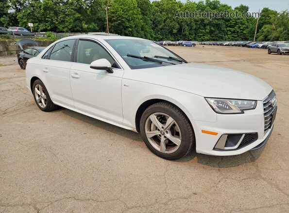 WAUDNAF45KN018872 2019 AUDI A4 White წინა მარჯვენა