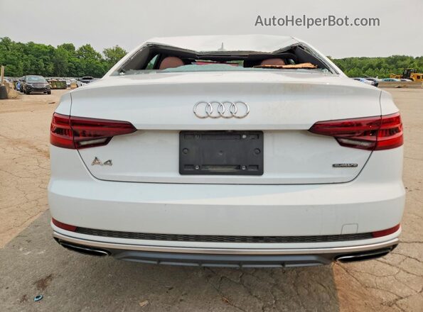 WAUDNAF45KN018872 2019 AUDI A4 White უკანა ხედი
