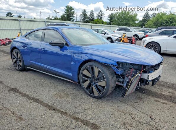 WAUEJBFW4R7003768 2024 AUDI E-TRON Blue Առջևի աջ