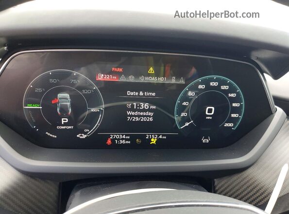 WAUEJBFW4R7003768 2024 AUDI E-TRON Blue Սարքավորումների վահանակի տեսք