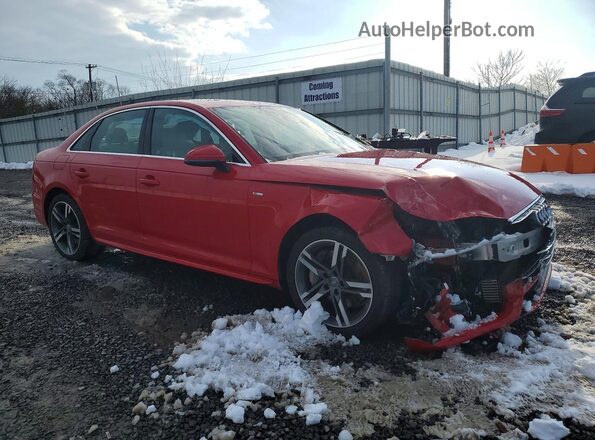 WAUENAF40HN037536 2017 AUDI A4 Красный Передняя правая четверть