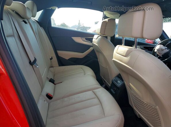 WAUENAF40HN037536 2017 AUDI A4 Красный Вид задних сидений
