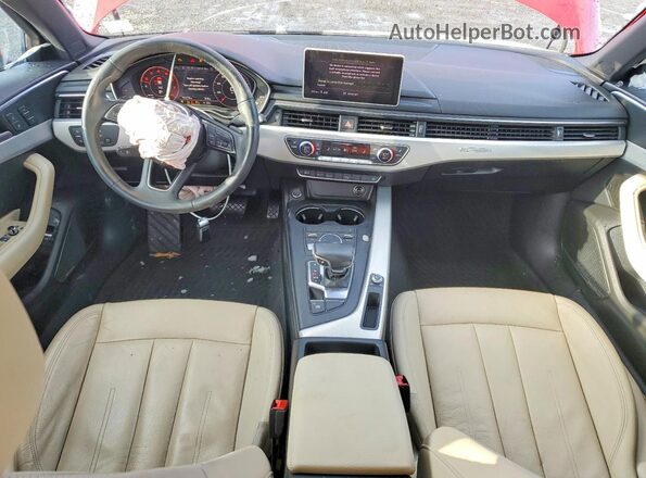 WAUENAF40HN037536 2017 AUDI A4 Красный Вид панели приборов