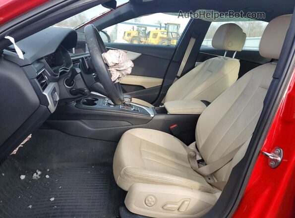 WAUENAF40HN037536 2017 AUDI A4 Красный Вид салона спереди