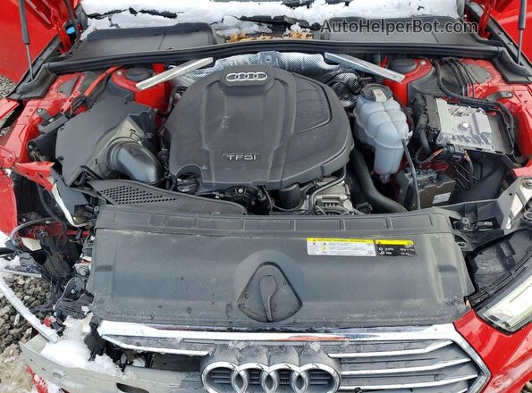 WAUENAF40HN037536 2017 AUDI A4 Красный Вид задней части салона