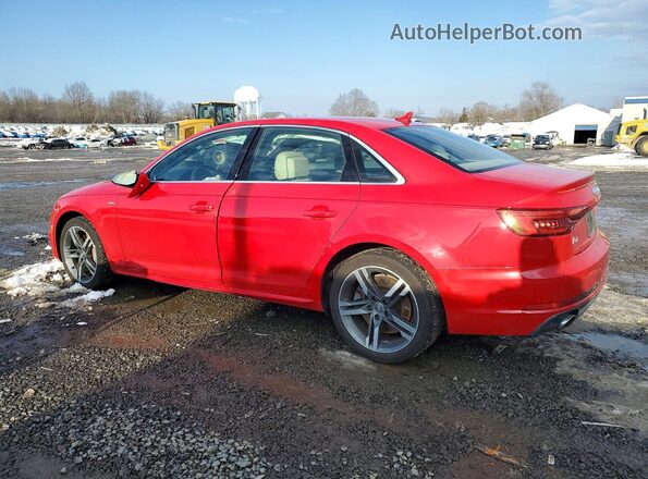 WAUENAF40HN037536 2017 AUDI A4 Красный Задняя левая четверть