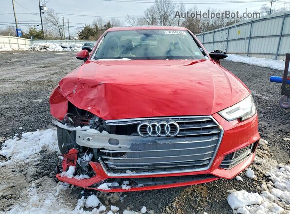 WAUENAF40HN037536 2017 AUDI A4 Красный Вид спереди