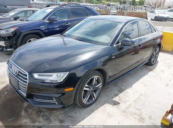 WAUENAF45HN065980 2017 AUDI A4 Black Առջևի ձախ երեք քառորդ տեսարան