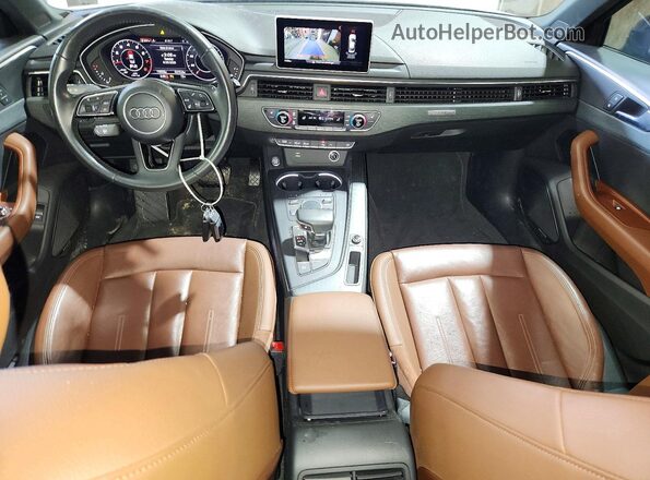 WAUENAF45JA091833 2018 AUDI A4 Blue Вид панелі приладів