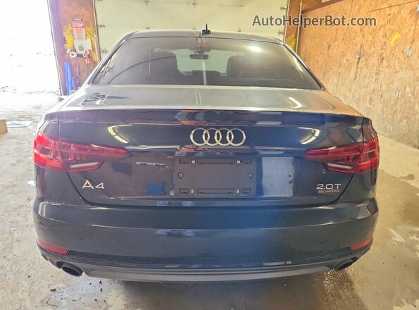 WAUENAF45JA091833 2018 AUDI A4 Blue Вид ззаду
