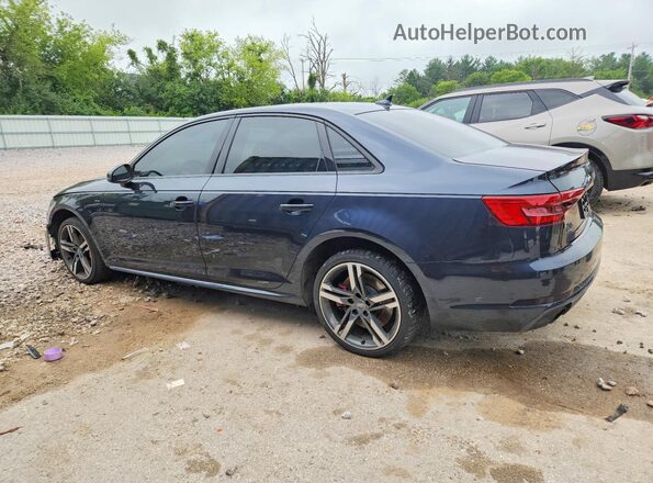WAUENAF48JA040259 2018 AUDI A4 Blue უკანა მარცხენა