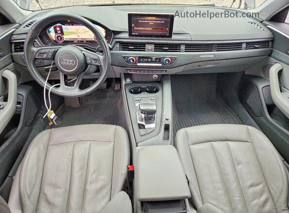 WAUENAF48JA040259 2018 AUDI A4 Blue წინა პანელის ხედი