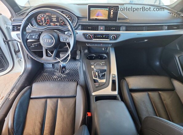 WAUENAF49HA172053 2017 AUDI A4 White Вид панелі приладів