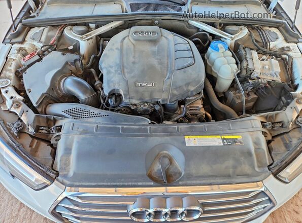 WAUENAF49HA172053 2017 AUDI A4 White Вид задньої частини салону