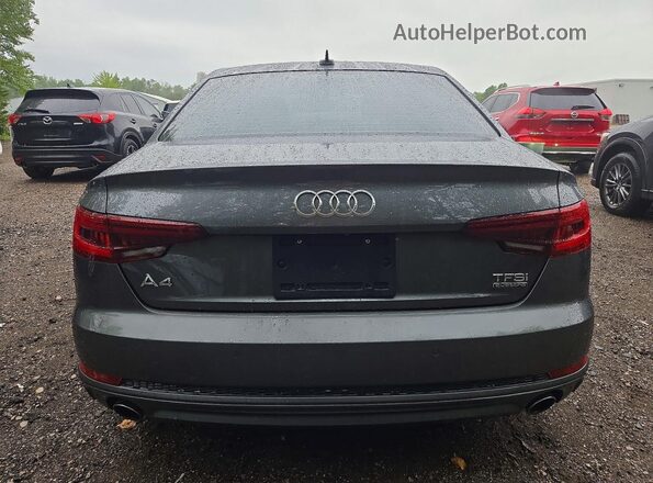 WAUENAF4XJA100137 2018 AUDI A4 Gray უკანა ხედი