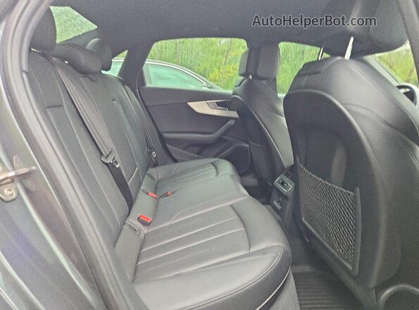WAUENAF4XJA100137 2018 AUDI A4 Gray უკანა სავარძლების ხედი