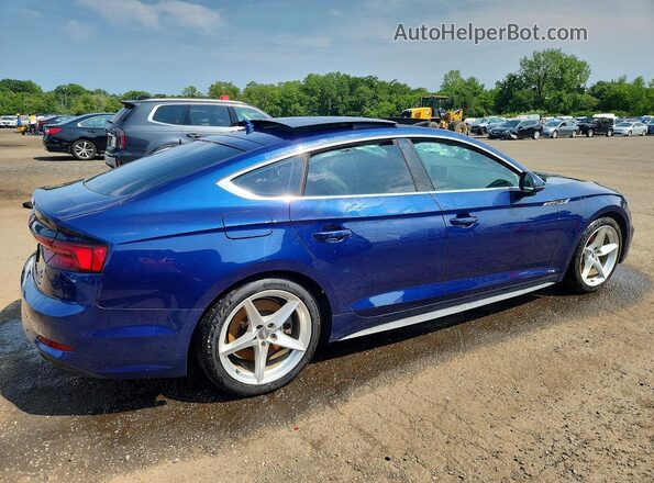 WAUENCF50JA112687 2018 AUDI A5 Blue Trasero derecho