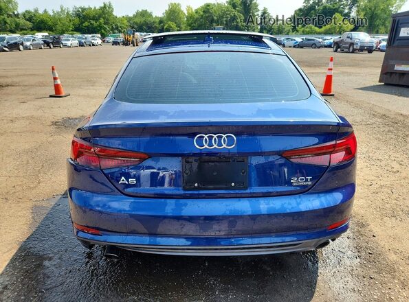 WAUENCF50JA112687 2018 AUDI A5 Blue Vista trasera