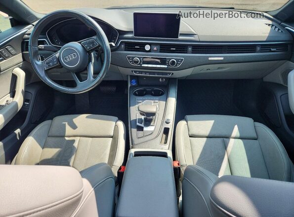 WAUENCF50JA112687 2018 AUDI A5 Blue Vista del salpicadero