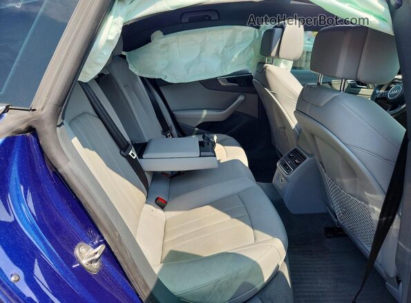 WAUENCF50JA112687 2018 AUDI A5 Blue Vista de los asientos traseros