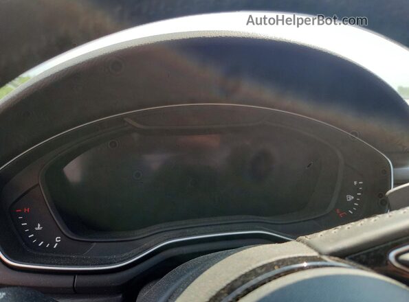WAUENCF50JA112687 2018 AUDI A5 Blue Vista del cuadro de instrumentos