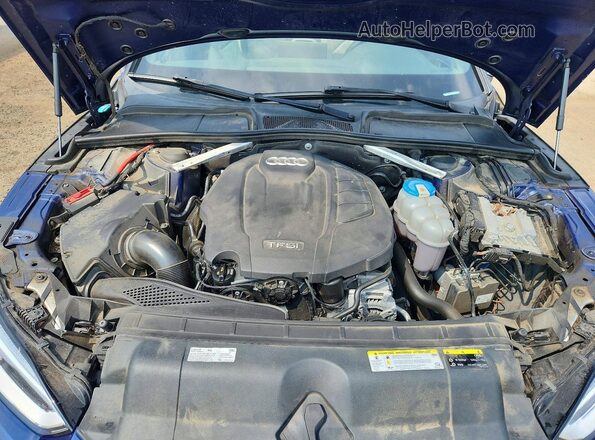 WAUENCF50JA112687 2018 AUDI A5 Blue Vista interior trasera