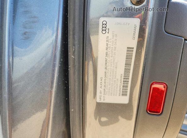 WAUENCF52JA052654 2018 AUDI A5 Black Շարժիչի բաժամունքի տեսք