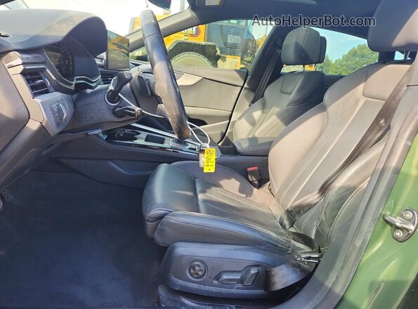 WAUFACF53MA008795 2021 AUDI A5 Green Вид салону спереду