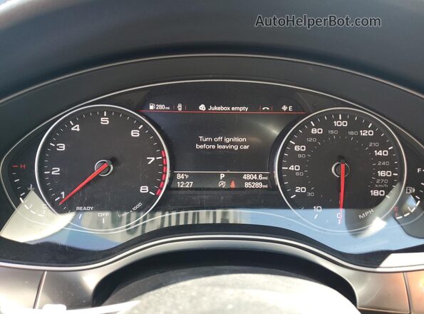 WAUG8AFC2HN002391 2017 AUDI A6 Charcoal Вид щитка приладів