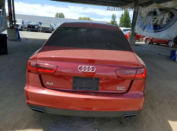 WAUG8AFC4HN092563 2017 AUDI A6 Red Widok z tyłu