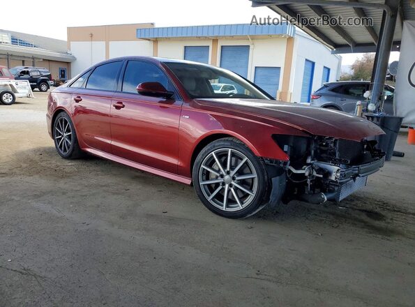 WAUG8AFC4HN092563 2017 AUDI A6 Red Przód prawy