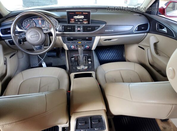 WAUG8AFC4HN092563 2017 AUDI A6 Red Widok deski rozdzielczej