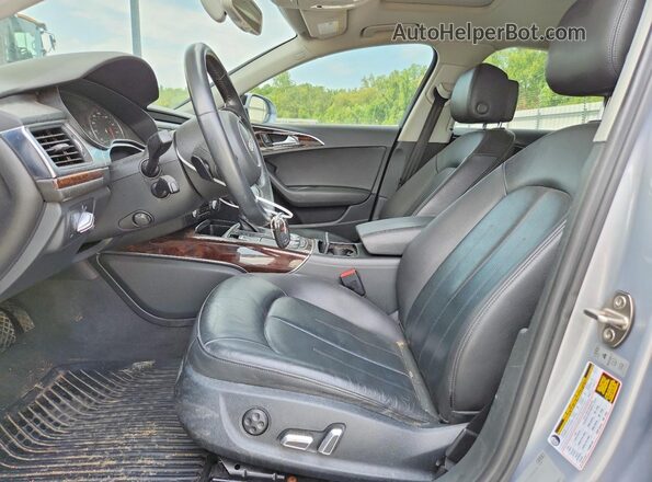 WAUG8AFC4JN022440 2018 AUDI A6 Silver წინა სალონის ხედი