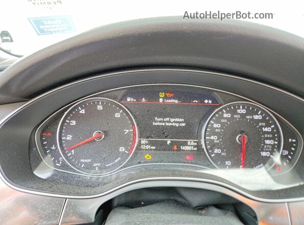 WAUG8AFC4JN022440 2018 AUDI A6 Silver ხელსაწყოთა პანელის ხედი