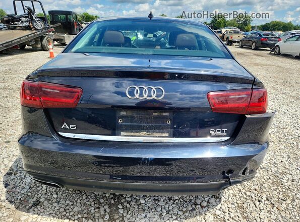 WAUG8AFC6JN036324 2018 AUDI A6 Синий Вид сзади
