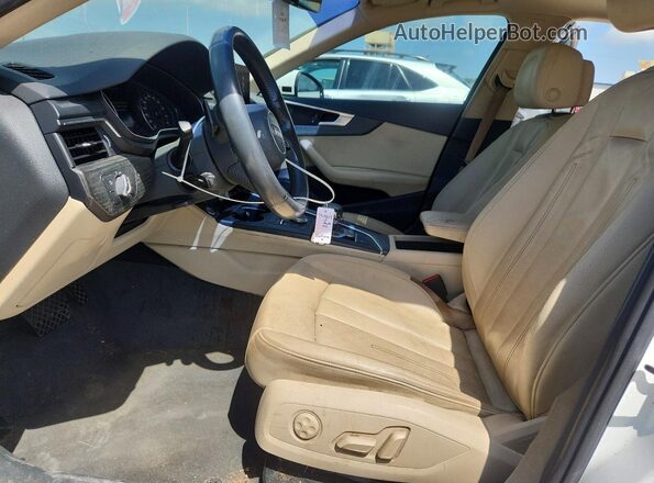 WAUGMAF43KN022046 2019 AUDI A4 White Front interior view
