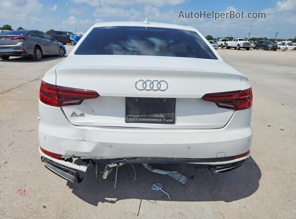 WAUGMAF43KN022046 2019 AUDI A4 White Rear view