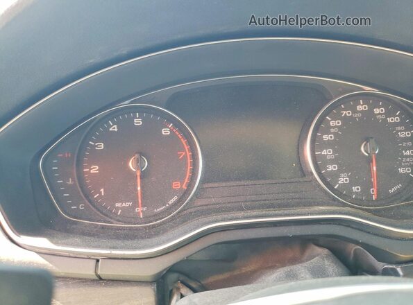 WAUGMAF44KN014652 2019 AUDI A4 White Вид щитка приладів