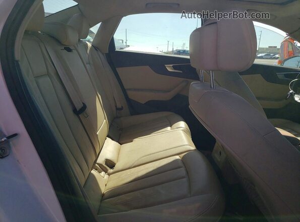 WAUGMAF44KN014652 2019 AUDI A4 White Вид задніх сидінь