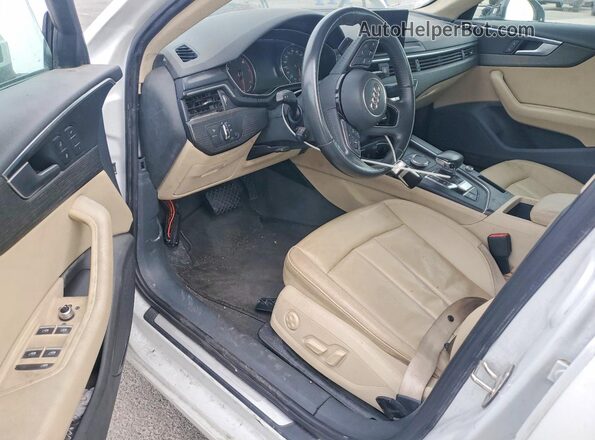 WAUGMAF44KN014652 2019 AUDI A4 White Вид панелі приладів