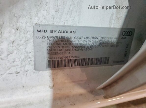 WAUGUDGY9SA130634 2025 AUDI A3 White Շարժիչի բաժամունքի տեսք
