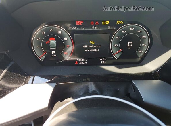 WAUHUDGY8SA067952 2025 AUDI A3 White Widok zestawu wskaźników
