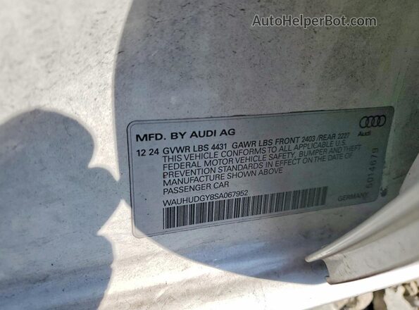 WAUHUDGY8SA067952 2025 AUDI A3 White Widok komory silnika