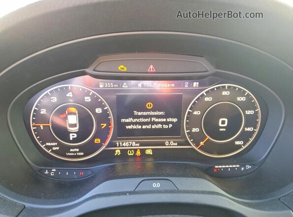 WAUJ8GFF5H1007997 2017 AUDI A3 Черный Вид щитка приборов