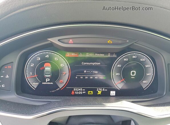 WAUL2AF20KN088296 2019 AUDI A6 Black Widok zestawu wskaźników