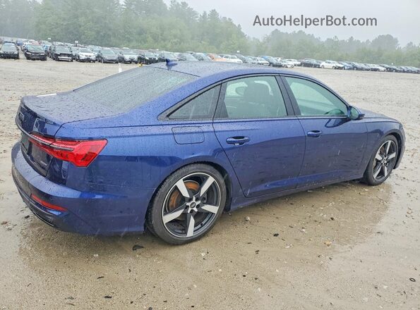 WAUL2AF25MN043292 2021 AUDI A6 Blue Trasero derecho